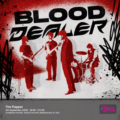 Blood Dealer at The Flapper on 4 September 2026 gig poster