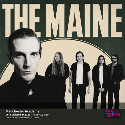 THE MAINE Grayscale september 2026 tour poster