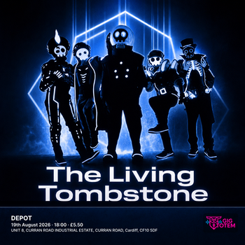 The Living Tombstone at DEPOT on 19 August 2026 gig poster