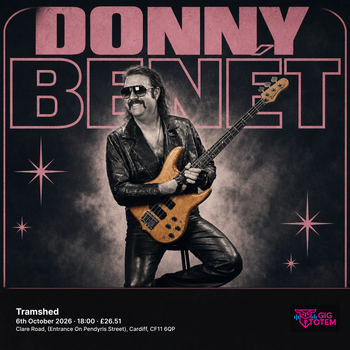 Donny Benét at Tramshed on 6 October 2026 gig poster