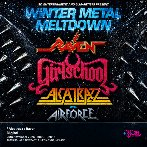Girlschool / Alcatrazz / Raven Girlschool, Alcatrazz at Digital on 29 November 2026 gig poster