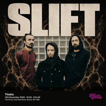 Slift Hey Colossus at Thekla on 12 December 2026 gig poster
