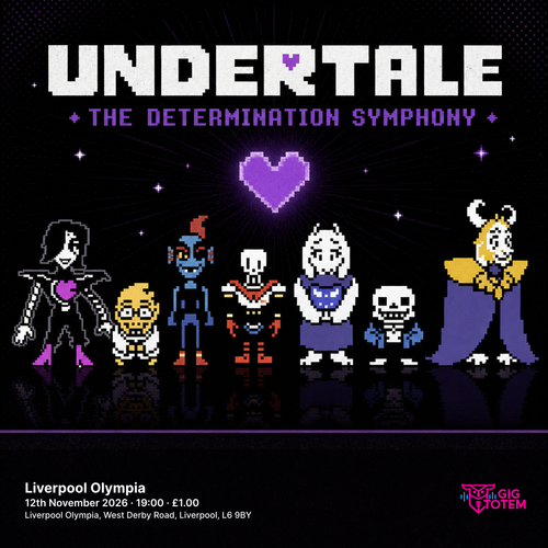 Undertale The Determination Symphony at Olympia on 12 November 2026 gig poster