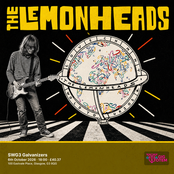 The Lemonheads at SWG3 Galvanizers on 6 October 2026 gig poster