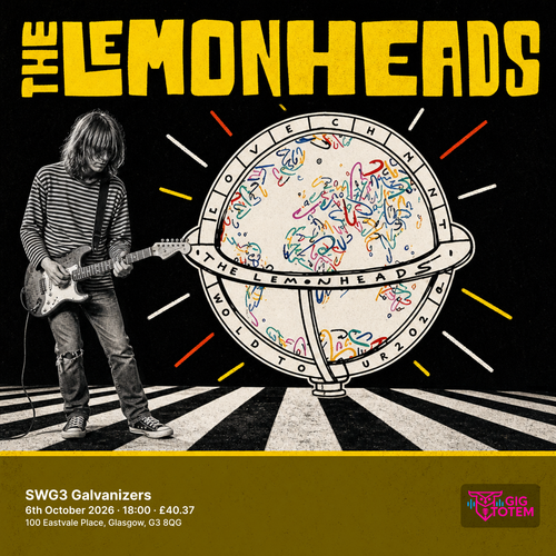The Lemonheads at SWG3 Galvanizers on 6 October 2026 gig poster