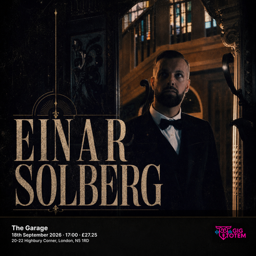 Einar Solberg Royal Sorrow at The Garage on 18 September 2026 gig poster