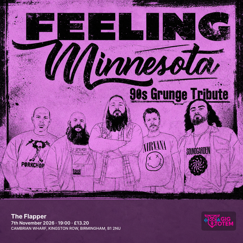 Feeling Minnesota at The Flapper on 7 November 2026 gig poster