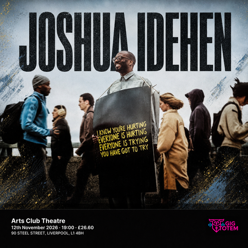 Joshua Idehen at Arts Club on 12 November 2026 gig poster