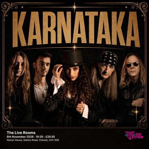 Karnataka at The Live Rooms on 8 November 2026 gig poster