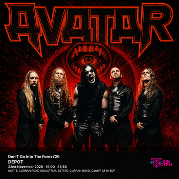 Avatar - Don'T Go Into The Forest'26 Avatar, NECKBREAKKER at DEPOT on 22 November 2026 gig poster
