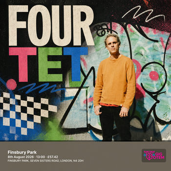 Four Tet Ben UFO at Finsbury Park on 8 August 2026 gig poster