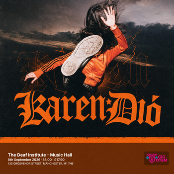 Karen Dió at The Deaf Institute on 8 September 2026 gig poster