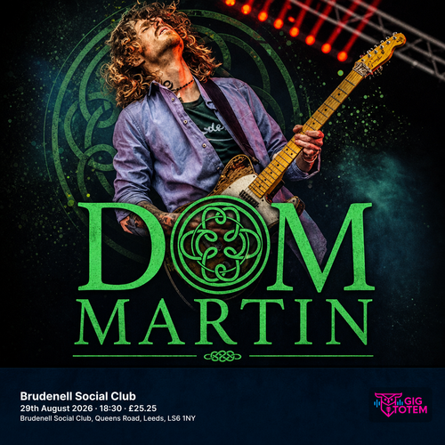 Dom Martin at Brudenell Social Club on 29 August 2026 gig poster