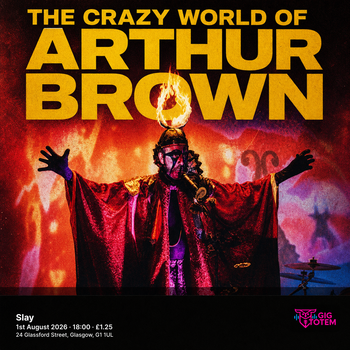 The Crazy World Of Arthur Brown at Slay on 1 August 2026 gig poster