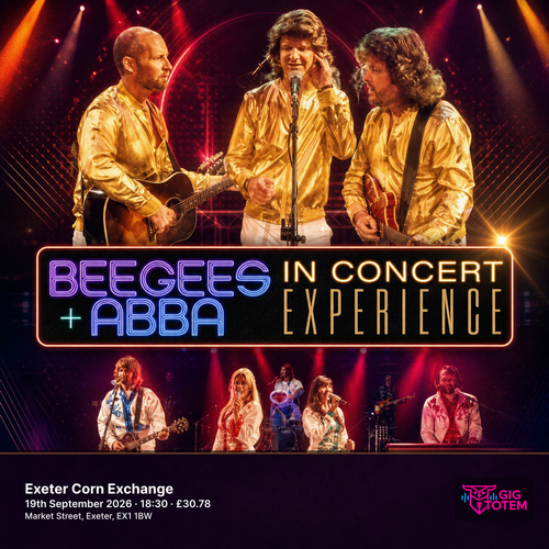 Bee Gees + Abba In Concert Experience at Exeter Corn Exchange on 19 September 2026 gig poster