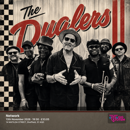 The Dualers at Network on 13 November 2026 gig poster