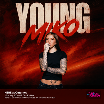 Young Miko at HERE at Outernet on 10 July 2026 gig poster