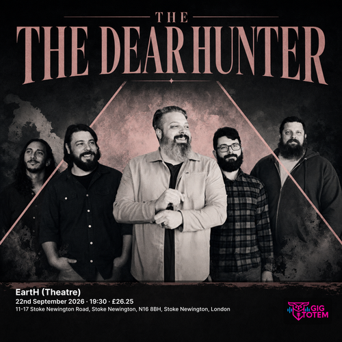 The Dear Hunter at EartH (Theatre) on 22 September 2026 gig poster
