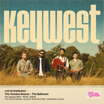 KEYWEST - LIVE IN EDINBURGH KeyWest at Voodoo Rooms on 7 January 2027 gig poster