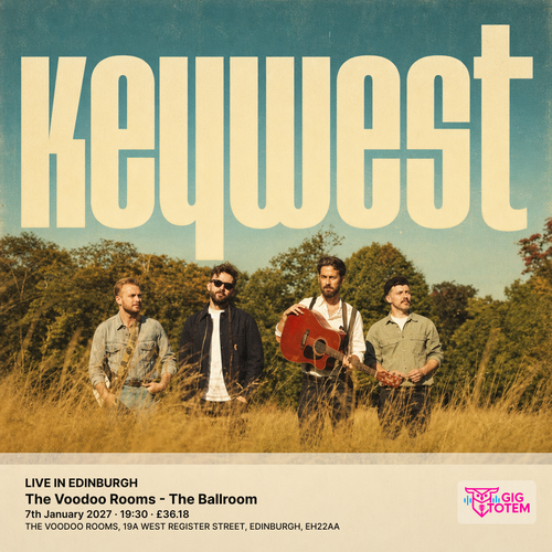 KEYWEST - LIVE IN EDINBURGH KeyWest at Voodoo Rooms on 7 January 2027 gig poster