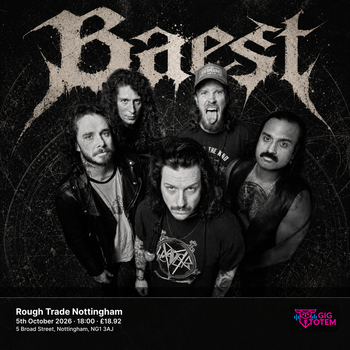 Baest at Rough Trade Nottingham on 5 October 2026 gig poster