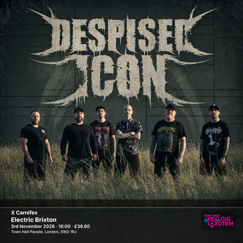 Despised Icon X Carnifex Carnifex, Despised Icon at Electric Brixton on 3 November 2026 gig poster