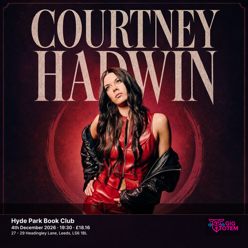 Courtney Hadwin at Hyde Park Book Club on 4 December 2026 gig poster