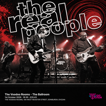 The Real People at Voodoo Rooms on 1 October 2026 gig poster