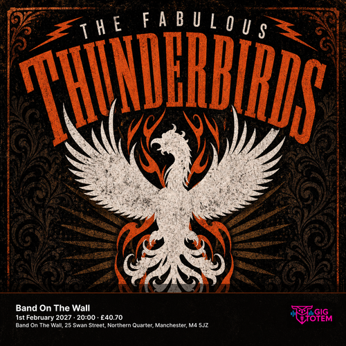 The Fabulous Thunderbirds Kim Wilson at Band On The Wall on 1 February 2027 gig poster