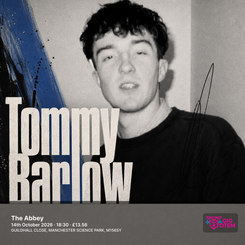 Tommy Barlow at The Abbey on 14 October 2026 gig poster