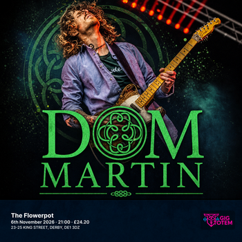 Dom Martin LIGHTNING THREADS at The Flowerpot on 6 November 2026 gig poster