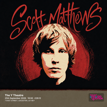 Scott Matthews at The YTheatre on 25 September 2026 gig poster