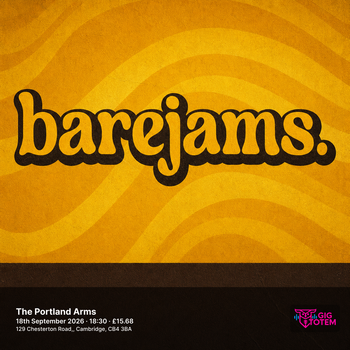 BARE JAMS at The Portland Arms on 18 September 2026 gig poster