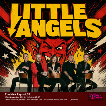 Little Angels Luke Morley at The Nick Rayns LCR on 16 November 2026 gig poster