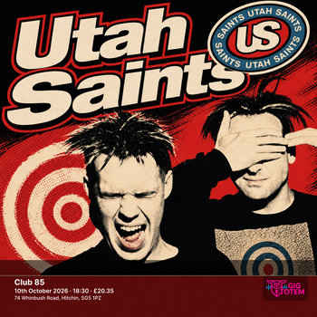 Utah Saints at Club 85 on 10 October 2026 gig poster