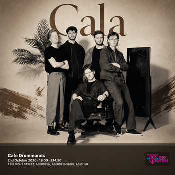 Cala at Cafe Drummonds on 2 October 2026 gig poster