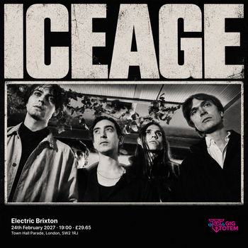 Iceage at Electric Brixton on 24 February 2027 gig poster