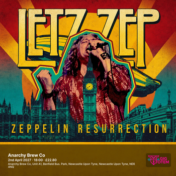 Letz Zep - Zeppelin Resurrection at Anarchy Brew Co on 2 April 2027 gig poster