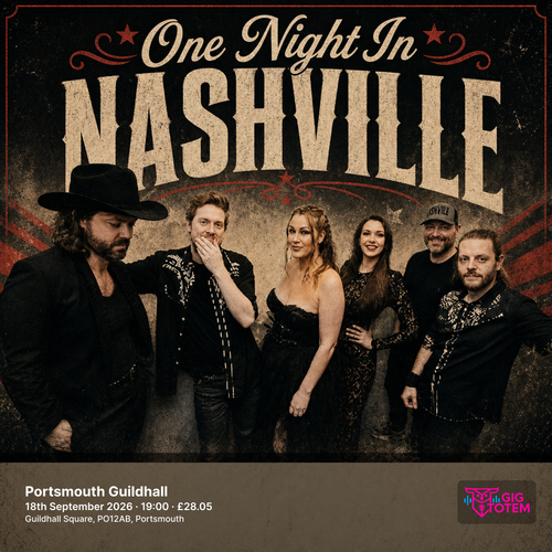 One Night In Nashville at Portsmouth Guildhall on 18 September 2026 gig poster
