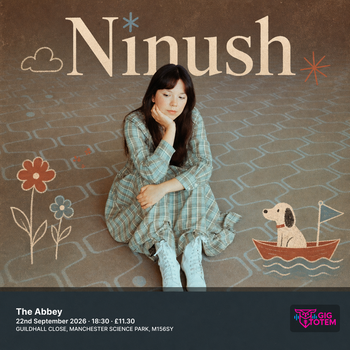 Ninush at The Abbey on 22 September 2026 gig poster