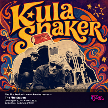 The Fire Station Summer Parties presents Kula Shaker Kula Shaker at The Fire Station on 2 August 2026 gig poster