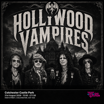 Hollywood Vampires at Colchester Castle Park on 21 August 2026 gig poster