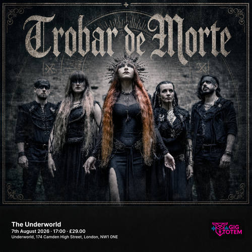 Trobar de Morte MENTALITY CAVE, Hovenhymn, Perunwit at The Underworld on 7 August 2026 gig poster
