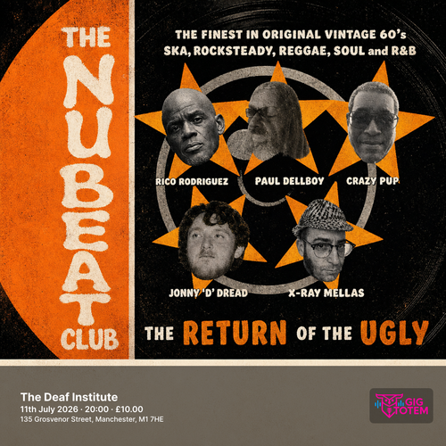 THE NU BEAT CLUB at The Deaf Institute on 11 July 2026 gig poster