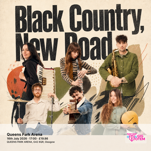 Black Country, New Road at Queens Park Arena on 16 July 2026 gig poster