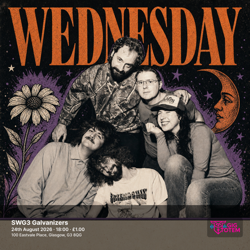 Wednesday fantasy of a broken heart at SWG3 Galvanizers on 24 August 2026 gig poster