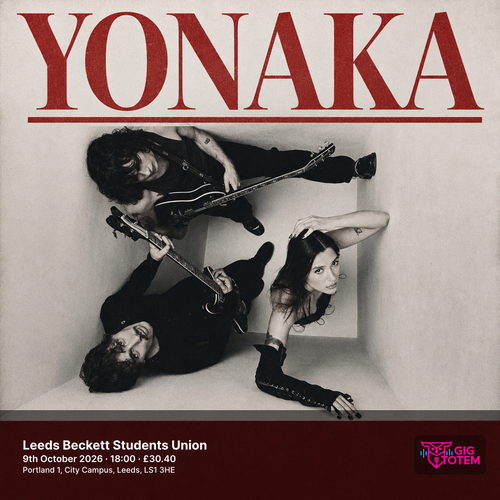 Yonaka SNAYX at Leeds Beckett Students Union on 9 October 2026 gig poster