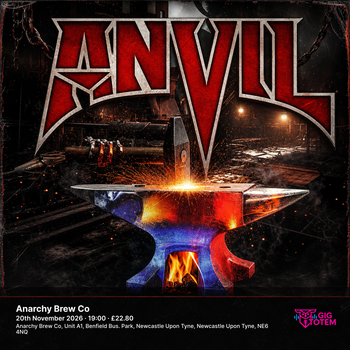 Anvil at Anarchy Brew Co on 20 November 2026 gig poster
