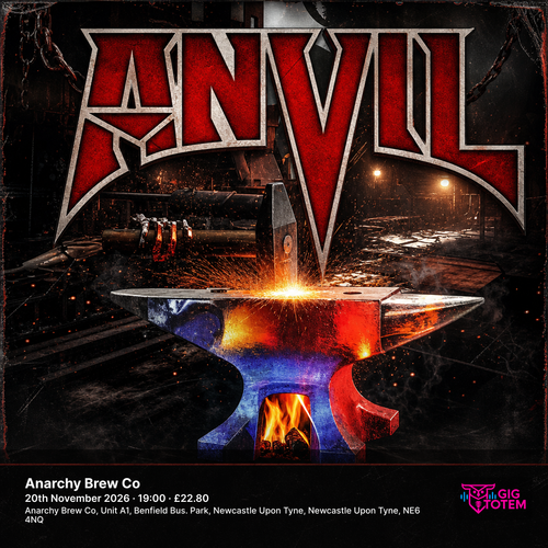 Anvil at Anarchy Brew Co on 20 November 2026 gig poster