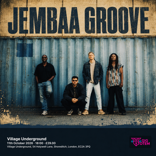 Jembaa Groove at Village Underground on 11 October 2026 gig poster